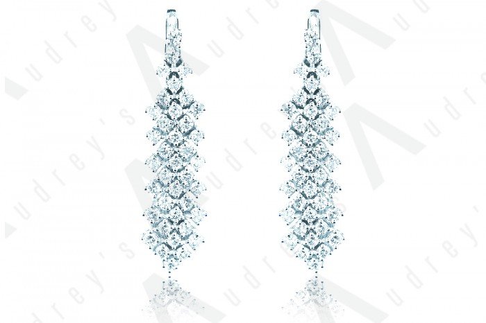 18K WHITE GOLD EARRING