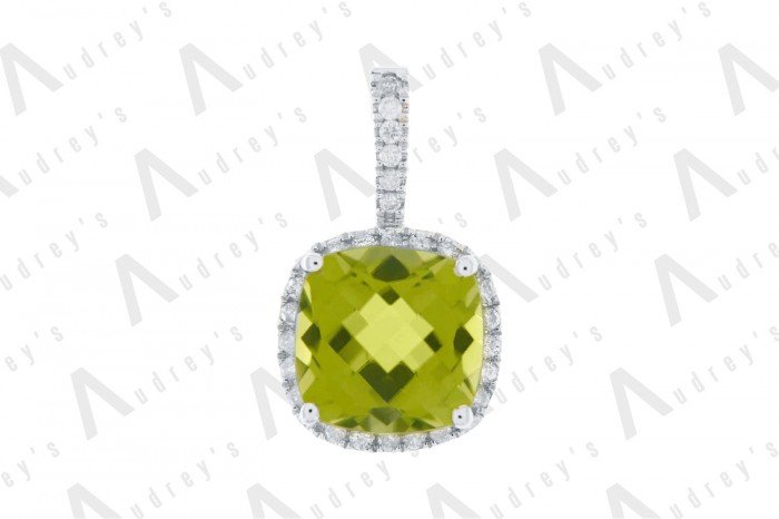 9 KARAT DIAMOND AND GEMSTONE PENDANT