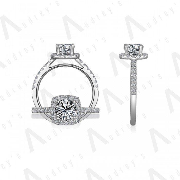 18K RONDA DIAMOND RING