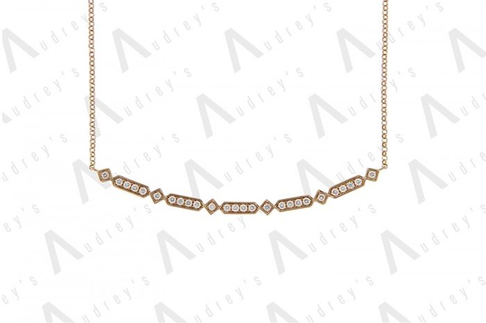 18K ROSE GOLD DIAMOND NECKLACE