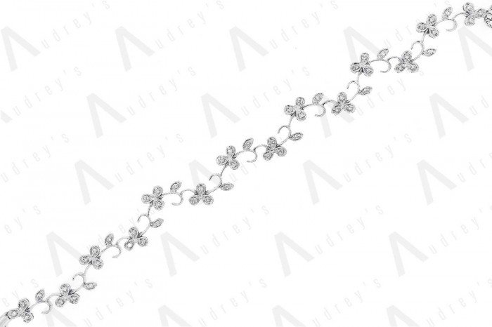 18K WHITE GOLD DIAMOND BRACELET