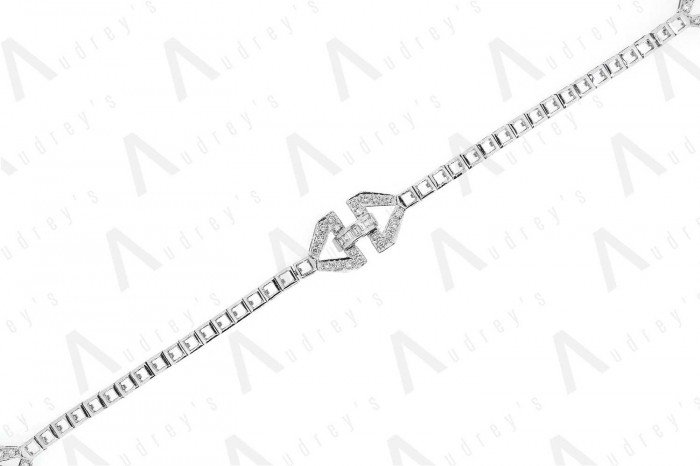 18K WHITE GOLD DIAMOND BRACELET