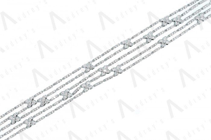 18K WHITE GOLD DIAMOND BRACELET
