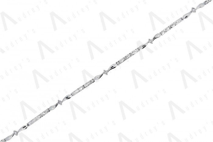 18K WHITE GOLD DIAMOND BRACELET