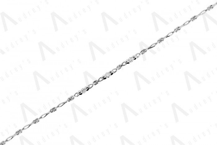 18K WHITE GOLD DIAMOND BRACELET