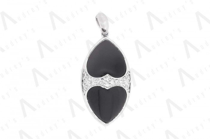 9 KARAT DIAMOND AND GEMSTONE PENDANT