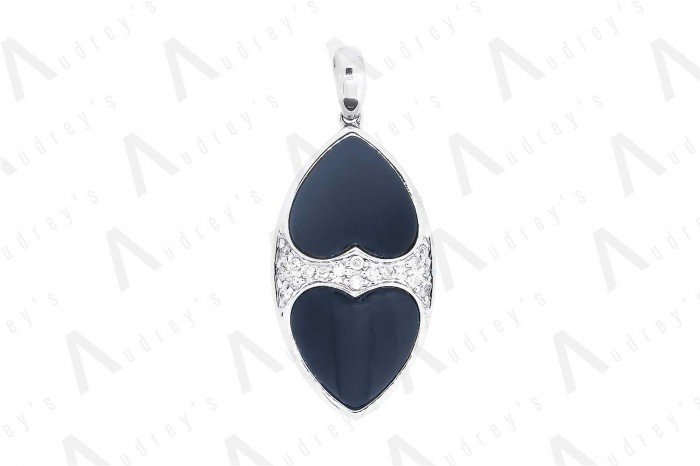 9 KARAT DIAMOND AND GEMSTONE PENDANT