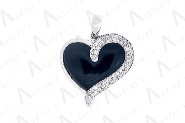 9 KARAT DIAMOND AND GEMSTONE PENDANT