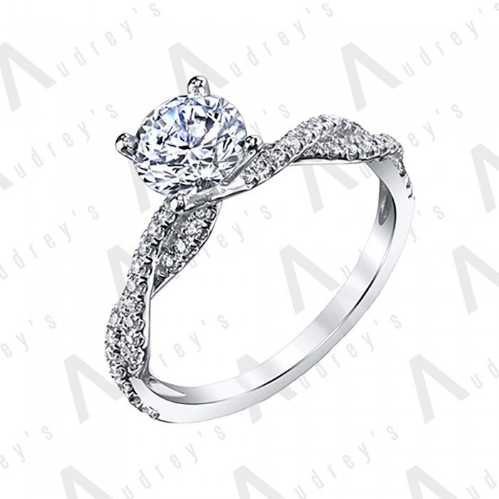 18K ROXANNE SOLITAIRE RING